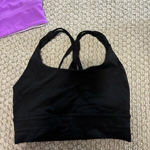 Black sport bra size 4